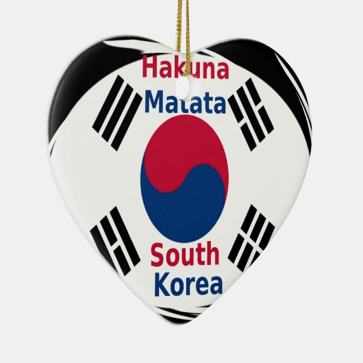 Zuid-Korea Hakuna Matata Art Print/Graphic Keramisch Ornament (Rechts)
