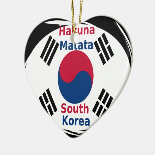 Zuid-Korea Hakuna Matata Art Print/Graphic Keramisch Ornament (Links)