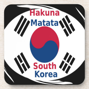 Zuid-Korea Hakuna Matata Art Print/Graphic Onderzetter