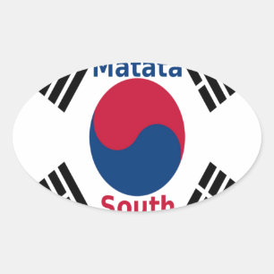 Zuid-Korea Hakuna Matata Art Print/Graphic Ovale Sticker