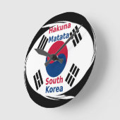 Zuid-Korea Hakuna Matata Art Print/Graphic Ronde Klok (Hoek)