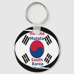 Zuid-Korea Hakuna Matata Art Print/Graphic Sleutelhanger