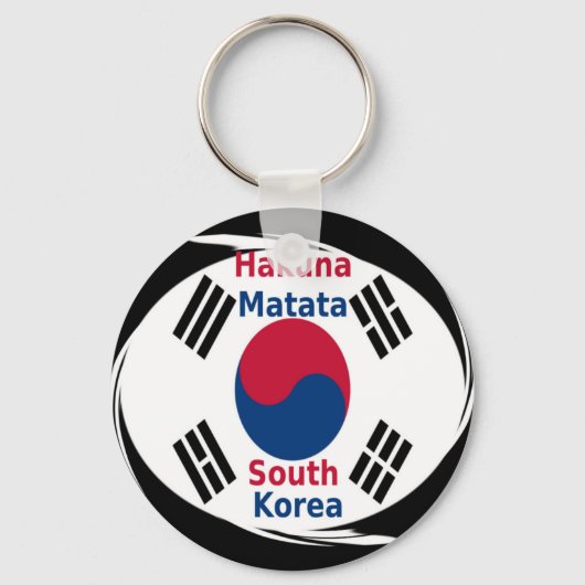 Zuid-Korea Hakuna Matata Art Print/Graphic Sleutelhanger (Voorkant)