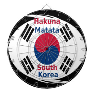 Zuid-Korea Hakuna Matata Kunstprint/Grafiek Dartbord