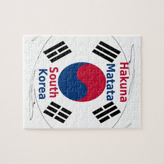 Zuid-Korea Hakuna Matata Legpuzzel (Horizontaal)