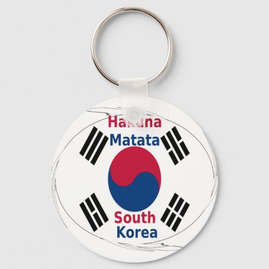 Zuid-Korea Hakuna Matata Sleutelhanger (Voorkant)