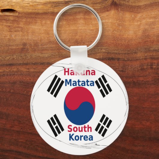 Zuid-Korea Hakuna Matata Sleutelhanger (Voorkant)