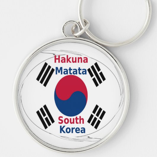 Zuid-Korea Hakuna Matata Sleutelhanger (Voorkant)