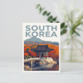 Zuid-Korea Herfstpaleis Briefkaart (Staand voorkant)