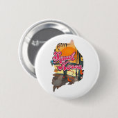 Zuid-Korea kaart Ronde Button 5,7 Cm (Voorkant /achterkant)