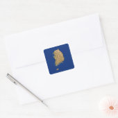 Zuid-Korea Kaart Sticker (Envelop)