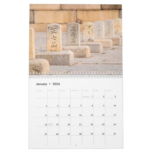 Zuid-Korea Kalender (Jan 2026)