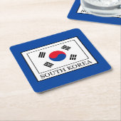 Zuid-Korea Kartonnen Onderzetters (Schuin)