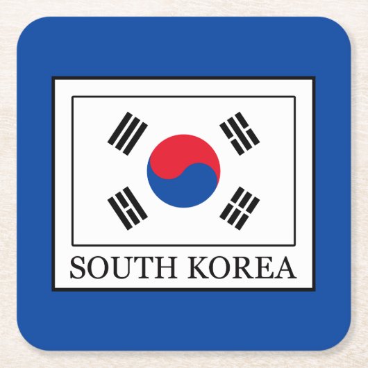 Zuid-Korea Kartonnen Onderzetters (Voorkant)