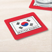 Zuid-Korea Kartonnen Onderzetters (Schuin)