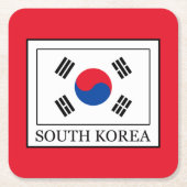 Zuid-Korea Kartonnen Onderzetters (Voorkant)