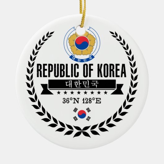 Zuid-Korea Keramisch Ornament (Voorkant)