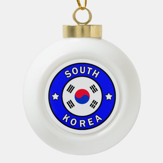 Zuid-Korea Keramische Bal Ornament (Voorkant)