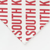 Zuid-Korea - Korea - 대 한 국 Fleece Deken (Hoek)