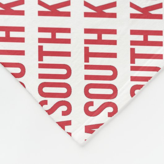 Zuid-Korea - Korea - 대 한 국 Fleece Deken (Hoek)