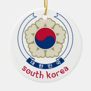 ZUID-KOREA - korea/azië/embleem/vlag Keramisch Ornament