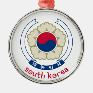 ZUID-KOREA - korea/azië/embleem/vlag Metalen Ornament