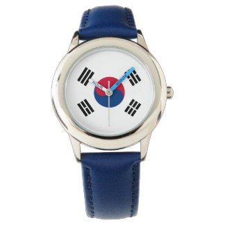 Zuid-Korea Koreaanse vlag Seoul S.K. Koreanen Prid Horloge