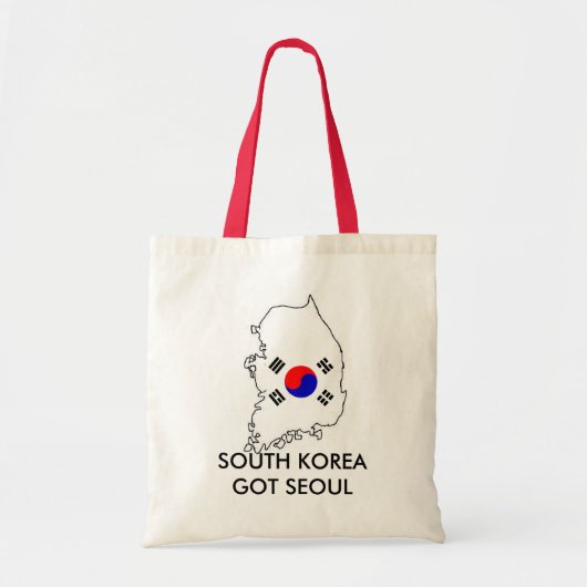 Zuid-Korea kreeg Seoul Canvas tas (Voorkant)