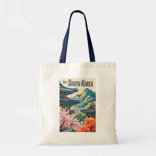 Zuid-Korea Landschap Illustratie Reis Kunst Tote Bag