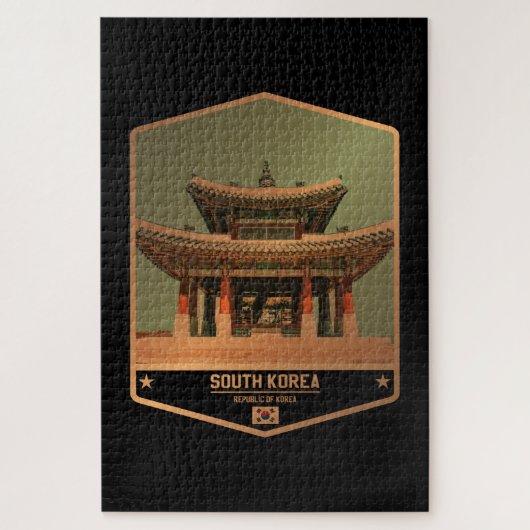 Zuid-Korea Legpuzzel (Verticaal)