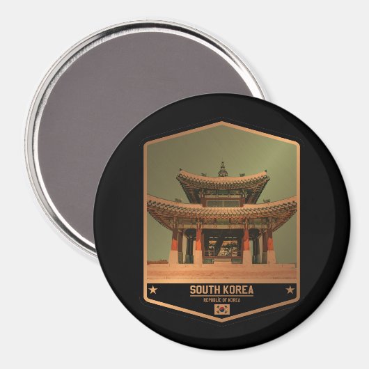 Zuid-Korea Magneet (Voorkant / Achterkant)
