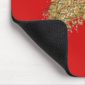 Zuid-Korea Map Mousepad Muismat (Hoek)