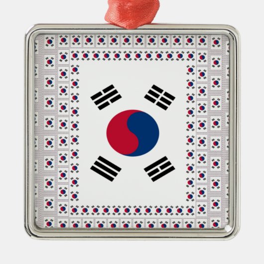 Zuid-Korea Metalen Ornament (Voorkant)