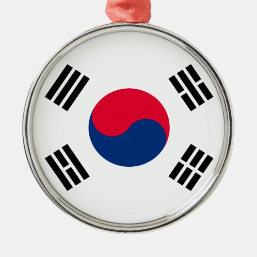 Zuid-Korea Metalen Ornament (Voorkant)