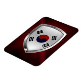Zuid-Korea Metallic Embleem Magneet (Linkerzijde)