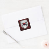 Zuid-Korea Metallic Embleem Vierkante Sticker (Envelop)