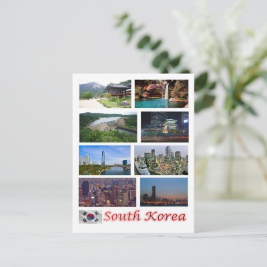 Zuid-Korea - Mozaïek - Briefkaart (Staand voorkant)