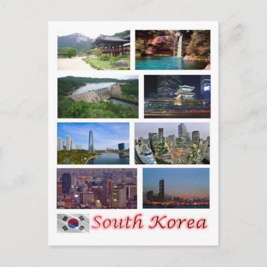 Zuid-Korea - Mozaïek - Briefkaart (Voorkant)