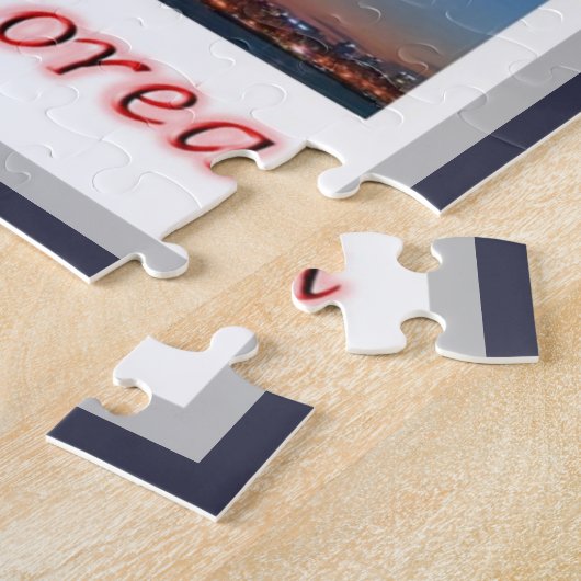 Zuid-Korea - Mozaïek - Legpuzzel (Zijkant)