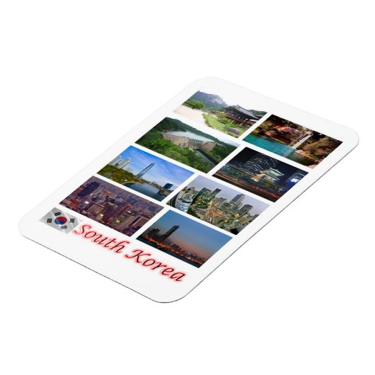 Zuid-Korea - Mozaïek - Magnet Magneet (Linkerzijde)