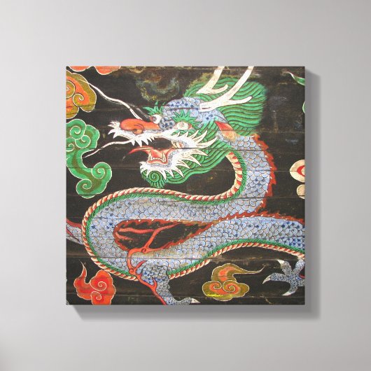Zuid-Korea Namdaemun Sungnyemun Dragon Canvas Afdruk (Voorkant)