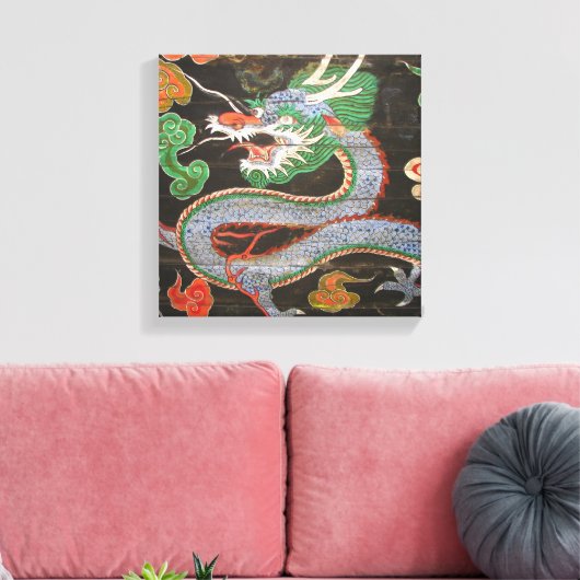 Zuid-Korea Namdaemun Sungnyemun Dragon Canvas Afdruk (Insitu (Woonkamer))