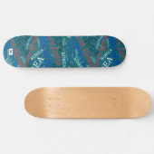Zuid-Korea Nationaal Pride Wordcloud Skateboard (Horizontaal)