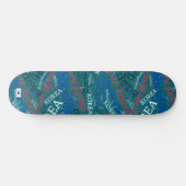 Zuid-Korea Nationaal Pride Wordcloud Skateboard (Horizontaal)