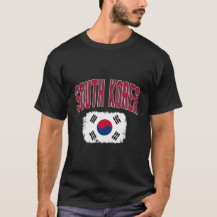 Zuid-Korea Nationale Varsity Verdrietige Vlag Spor T-shirt