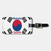 Zuid-Korea Nationale Vlag Kleuren Art Print/Graphi Bagagelabel (Voorkant horizontaal)
