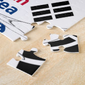 Zuid-Korea Nationale Vlag Kleuren Art Print/Graphi Legpuzzel (Zijkant)