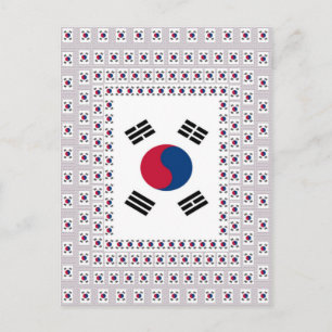 Zuid-Korea Nationale Vlag: Koreaanse Taegeukgi tro Briefkaart
