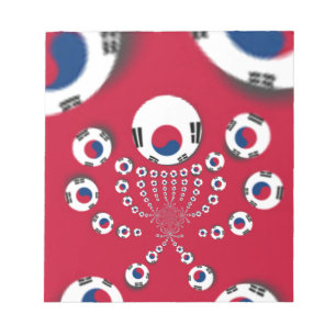 Zuid-Korea Nationale vlag: Koreaanse Taegeukgi tro Notitieblok