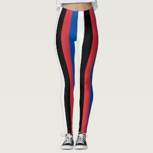Zuid-Korea Nationale vlagkleuren Verticaal gestree Leggings